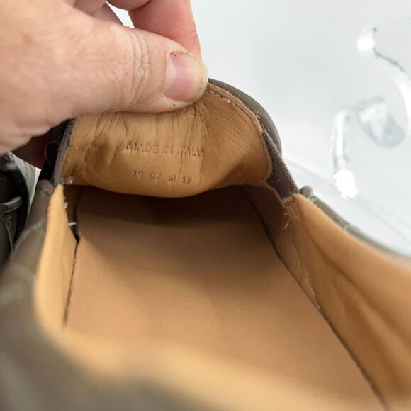 GREATS Womens Brooklyn Sneaker Size 8.5 Gray Quilted Leather Slip on Loafer Shoe - Picture 10 of 15